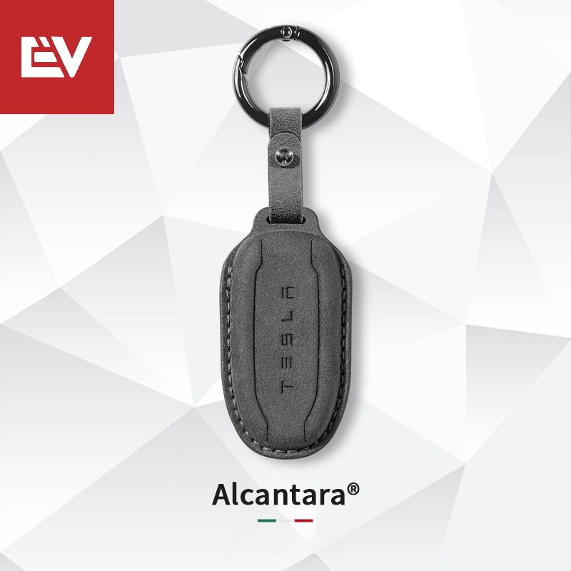 เคสกุญแจรีโมทรถยนต์ สําหรับ Tesla Model 3 Y S X Alcantara