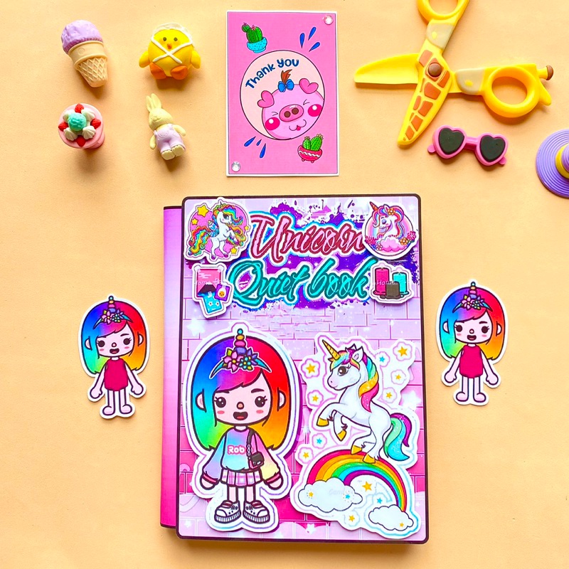 ชุดหนังสือกระดาษ บ้านตุ๊กตา Toca Boca แบบเงียบ DIY บ้านของเล่น บ้านตุ๊กตา คุโรมิ diy เด็ก หนังสือแฮนด์เมด kuromi ของเล่นเพื่อการศึกษา สําหรับเด็ก toca boca กระดาษ diy เด็ก ของเล่นเสริมการเรียนรู้ สําหรับเด็ก กึ่งสําเร็จรูป แต่งตัวเกม