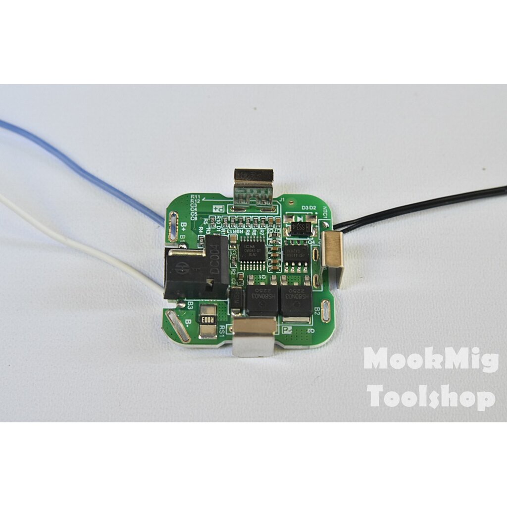 บอร์ดแบต 4S BMS 3S 16.8V สำหรับแบตเตอรี่สว่านทรง 4เหลี่ยม ถ่าน 18650 4ก้อน