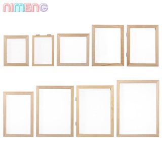 Nimeng แม่พิมพ์ไม้ ตาข่ายธรรมชาติ สําหรับทํากระดาษ