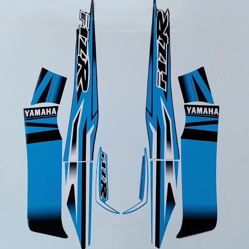 สติ๊กเกอร์ Striping F1zr f1z r yamaha fizr fiz r f1z r รุ่นพิเศษ ฟ้าอ่อน ดํา