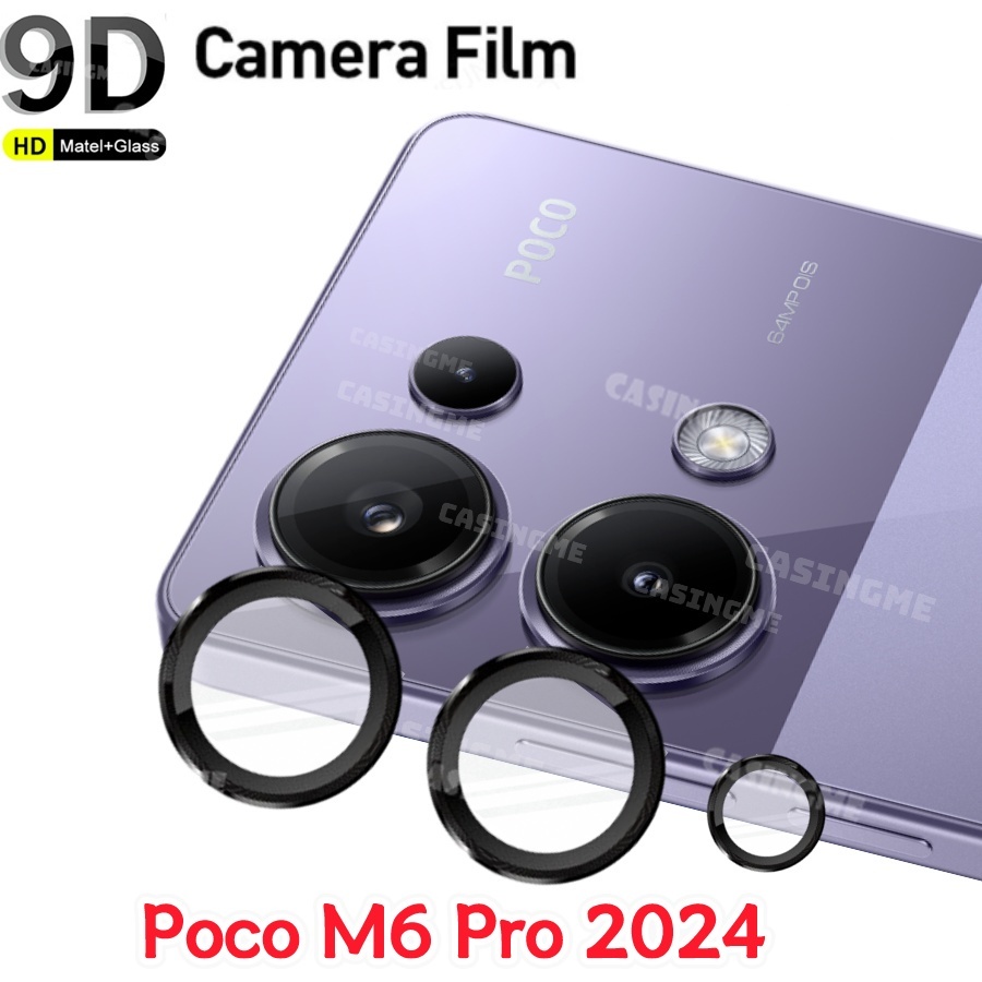 Poco M6 Pro 2024 ตัวป้องกันเลนส์กล้อง แหวนโลหะ สําหรับ Poco M6Pro M6 PocoM6 Pro PocoM6Pro M6Poco X M