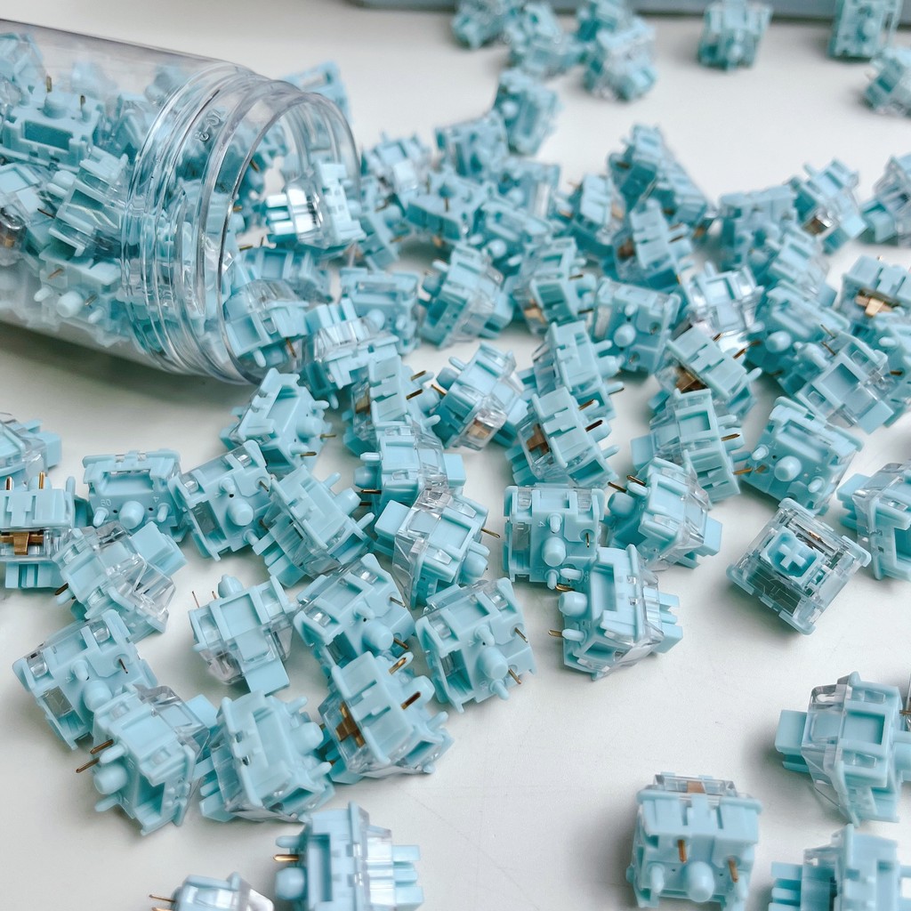 Haimu เกลือทะเลสวิทช์ 10PCS Linear Tactile 5pin โรงงาน Prelubed Customed Hot Swappable สําหรับคีย์บอร์ดแบบกลไกเงียบและเสียงไฮไฟ 55g