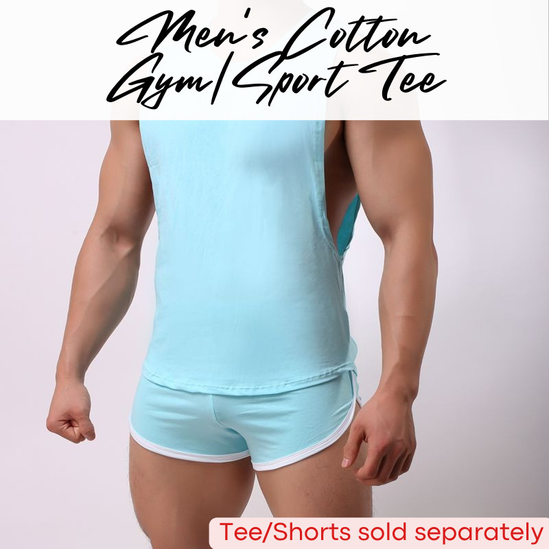 Mens Tee / Shorts : Gym/Sports Cotton