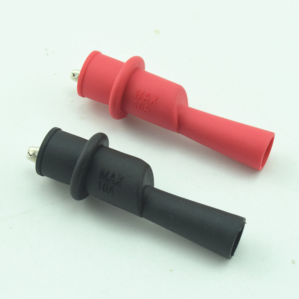 ปากคีบแบบ insulated มาตรฐาน CAT II 1000v 10a สำหรับทดสอบอุปกรณ์ต่างเพื่อความปลอดภัย สามารถเสียบต่อโพรบทั่วไปได้