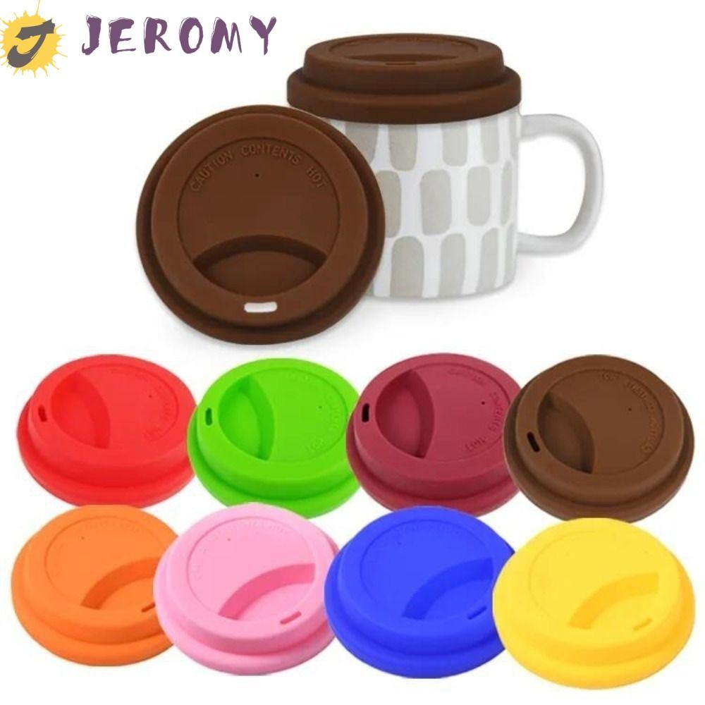 เจโรมี ฝาปิดแก้วกาแฟ, 9 ซม.ป้องกันฝุ่นซิลิโคนถ้วยฝาปิด,ถ้วยปกหนาสากลป้องกันการรั่วสดปกชานม