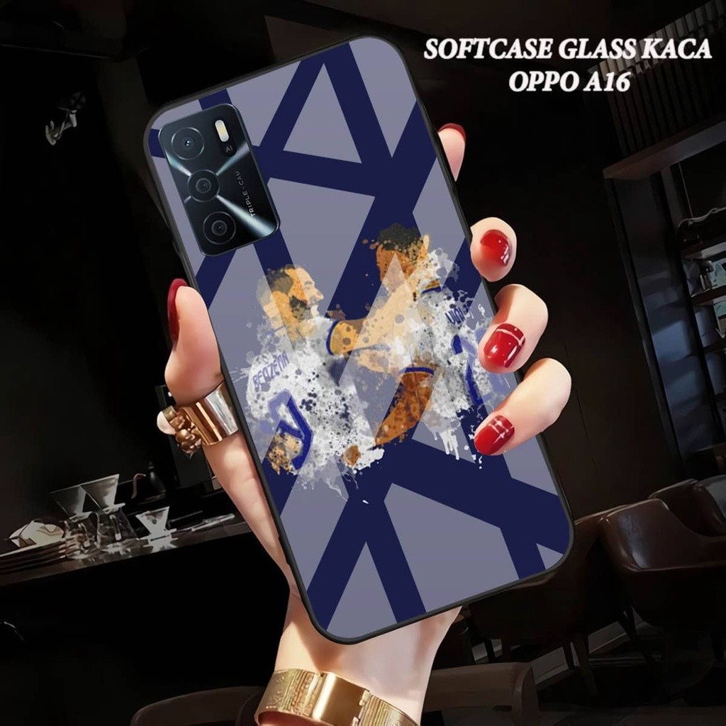 HP (MKC) Softcase Glass OPPO A16 - OPPO A16 เคสโทรศัพท์ป้องกันโทรศัพท์มือถือ [ A85].