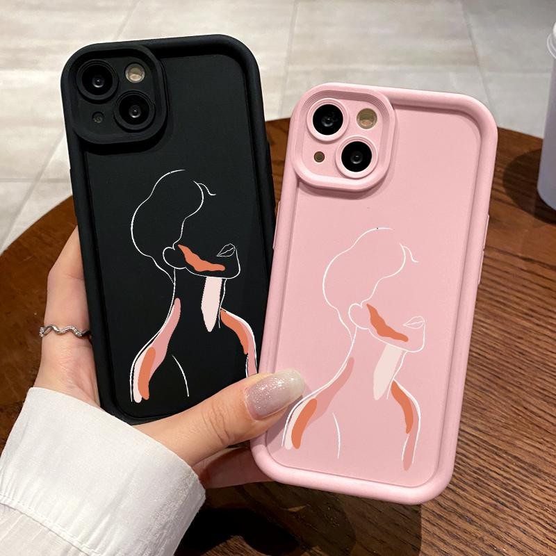 เหมาะสำหรับ Xiaomi 12 Lite Mi 11 Lite 5G กรณีโทรศัพท์ป้องกันการตกเคส Simple Humans From The Line