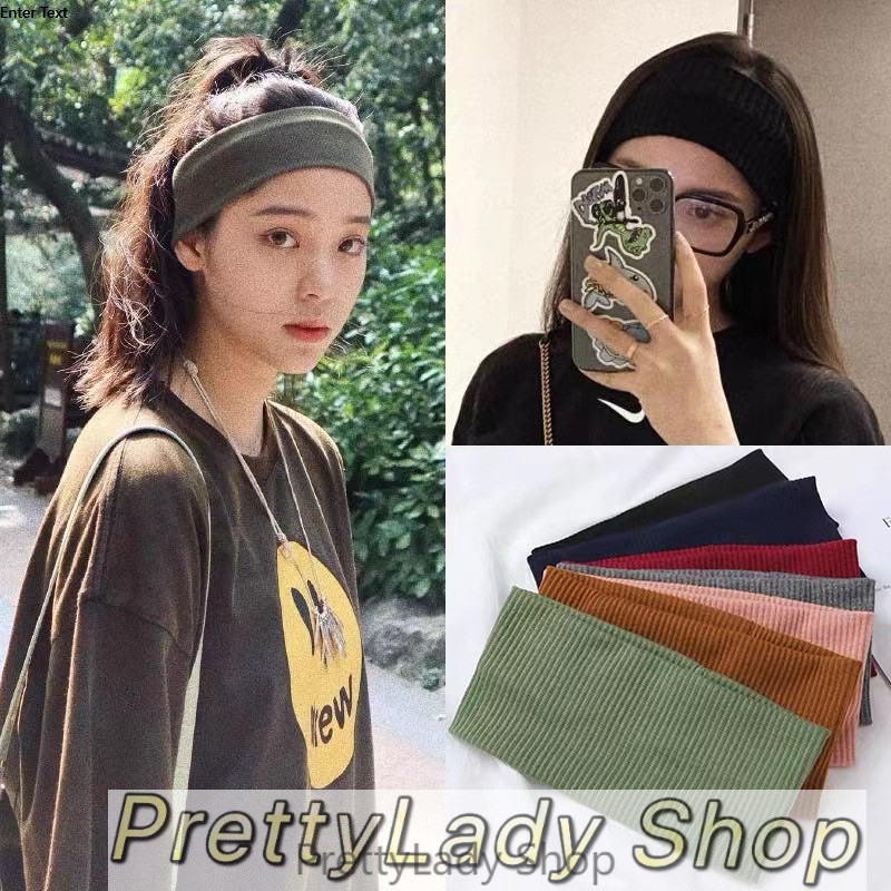 PrettyLady Shop (TFS12) แถบคาดศีรษะ แบบยืดหยุ่น น้ําหนักเบา ยืดหยุ่น เหมาะกับการวิ่ง เล่นกีฬา ยิง