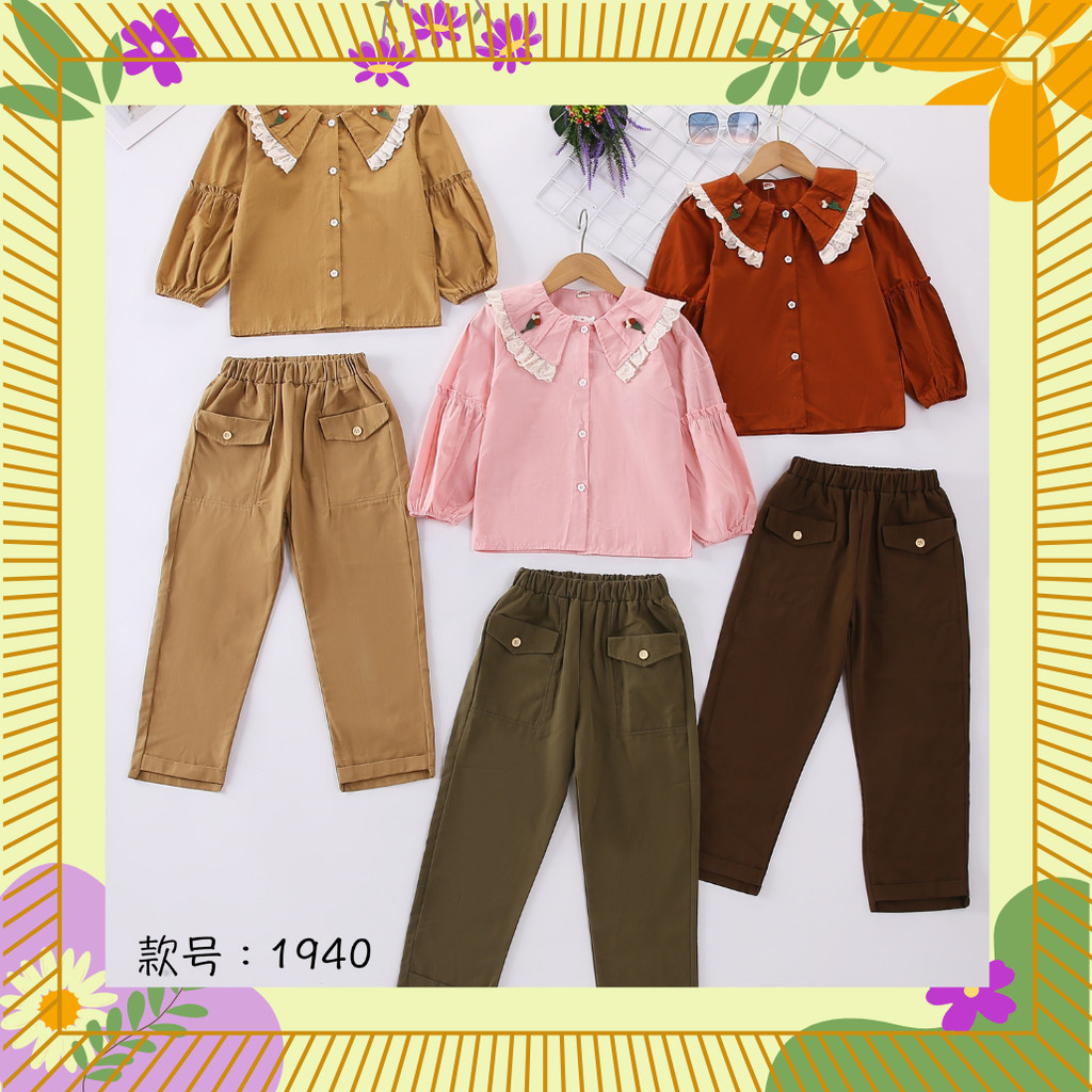 CIRCLEKID.ID ชุดสูทนําเข้าสําหรับเด็กผู้หญิงอายุ 6-10 ปี 30652