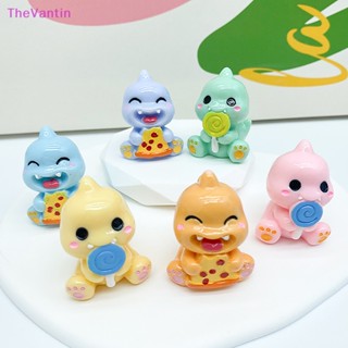 Thevantin พวงกุญแจเรซิ่น จี้รูปไดโนเสาร์น่ารัก ขนาดเล็ก DIY