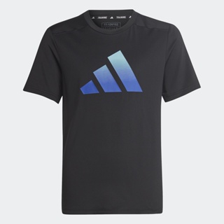 adidas เทรนนิง เสื้อยืด Train Icons AEROREADY Logo เด็ก สีดำ HR5924