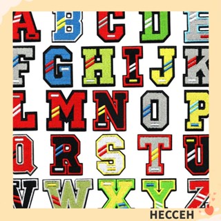 Hecceh แผ่นแพทช์ ปักลายตัวอักษร A-Z 2 นิ้ว 52 ชิ้น สําหรับกางเกงยีน DIY