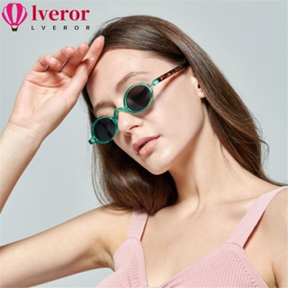 Lveror แว่นตากันแดด UV400 ทรงกลม สไตล์พังก์ สําหรับเดินทาง