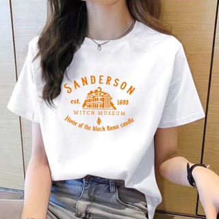 เสื้อยืดคอกลม แขนสั้น พิมพ์ลายการ์ตูน ทรงหลวม สไตล์เกาหลี แฟชั่นสําหรับผู้หญิง