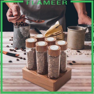 [Flameer] หลอดไม้ สําหรับเก็บเมล็ดกาแฟ บาร์ เคาน์เตอร์
