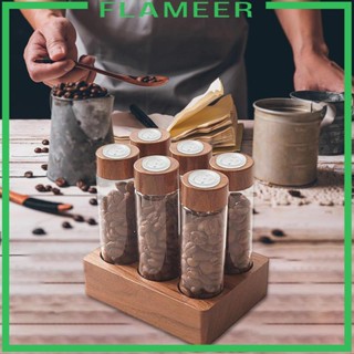 [Flameer] หลอดไม้ สําหรับเก็บเมล็ดกาแฟ บาร์ เคาน์เตอร์