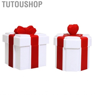 Tutoushop Gift Box  ABS Material Wrap Boxes Red White Sturdy for Cake Decoration