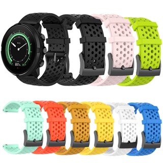 สายนาฬิกาข้อมือซิลิโคน 24 มม. สําหรับ Suunto 9 baro 7 D5 Spartan Sport Wrist HR SmartWacth Strap Watchband Bracelet for Fossil Q Hybrid