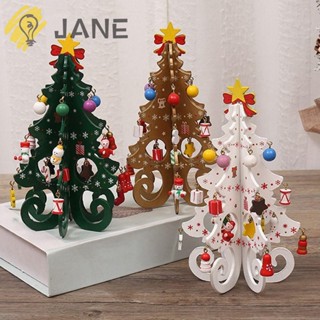 Jane จี้ไม้ แฮนด์เมด DIY สําหรับตกแต่งต้นคริสต์มาส