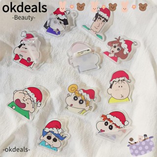 Okdeals ป้ายอะคริลิค รูปชินจัง สําหรับตกแต่งเสื้อผ้า หมวกคริสต์มาส