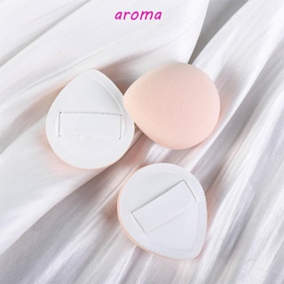 Aroma พัฟฟองน้ําแต่งหน้า แบบแห้ง เปียก และเปียก ปลายนิ้ว ขนาดเล็ก สําหรับลงแป้ง ไฮไลท์ ลงแป้ง