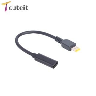 Tcuteit อะแดปเตอร์เชื่อมต่อ Lenovo ThinkPad 10 Helix PD USB C Female to DC