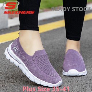 รองเท้าสลิปออน ลําลอง ส้นแบน พลัสไซซ์ สําหรับผู้หญิง 35-41 *Skechers_Kasut Wanita