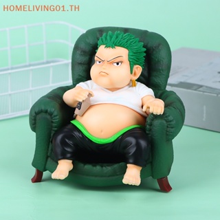 Onehome โมเดลฟิกเกอร์ PVC รูปการ์ตูนอนิเมะ Fat Zoro Luffy Sanji ของขวัญ สําหรับตกแต่งบ้าน