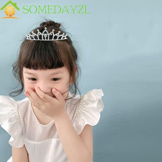 Somedayzl เครื่องประดับจัดงานแต่งงาน ที่คาดผม หรูหรา ดอกไม้หวาน หัวใจ มงกุฎ เครื่องประดับสาว หวีผมเกาหลี