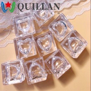 Quillan กล่องพลาสติกเปล่า แบบพกพา สําหรับใส่ลิปสติก ครีม อายแชโดว์ เครื่องสําอาง