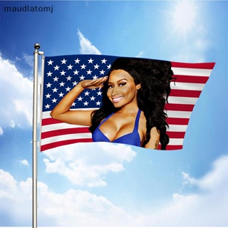 Maud ธงแบนเนอร์ ผ้าไหม ลายนักร้อง Nicki Minaj Rap Sexy USA 3x5 ฟุต สําหรับตกแต่ง