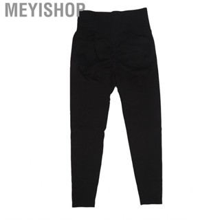 Meyishop Women Yoga Pants Absorb Moisture Black High Elasticity Quickly Drying Waisted Sports Leggings for Gym Most Body Types