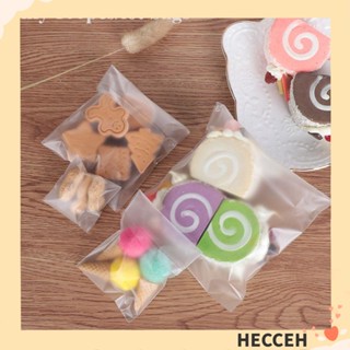 Hecceh 100 ชิ้น / ล็อต ถุงคุกกี้ ถุงขนมแต่งงาน บิสกิต ของขวัญ สีใส เคลือบด้าน