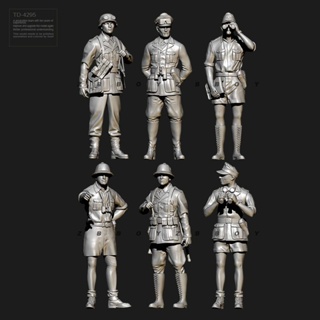 โมเดลเรซิ่น 1/35 50 มม. World War II European Marine North African Corps สีขาว TD-4295/3D