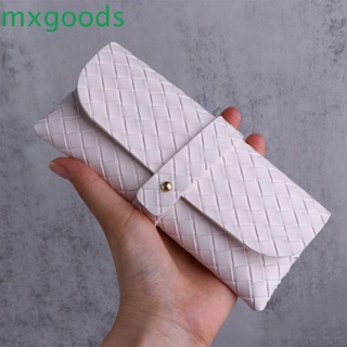 Mxgoods กล่องใส่แว่นตา ผู้ชาย เคสแว่นตา เรียบง่าย หนัง PU อ่านหนังสือ เคสแว่นตา เคสแว่นตา