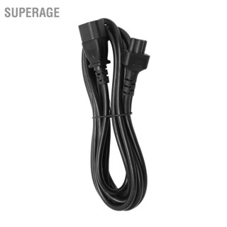 Superage IEC320 C14 ชาย C5 หญิงสายไฟกันน้ำ PVC Power EXTENSION CABLE 9.8ft