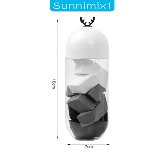 [Sunnimix1] แป้งแต่งหน้า ใช้แล้วทิ้ง พร้อมเคสกันฝุ่น ฟองน้ําแต่งหน้า แบบนิ่ม 15 ชิ้น