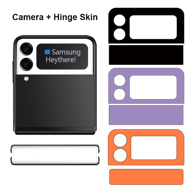 ฟิล์มสติกเกอร์ ผิวด้าน ป้องกันรอยหน้าจอ ด้านหลัง 3 เมตร สําหรับ Samsung Galaxy Z Flip 4 3 Flip4