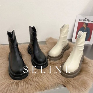 SELINE แฟชั่นรองเท้า บูท รองเท้าบูทยาว ไซส์ใหญ่ รองเท้า boots 36Z230907