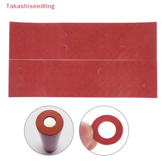 (Takashiseedling) แหวนฉนวนกันความร้อน 18650 สีแดง 200 ชิ้น