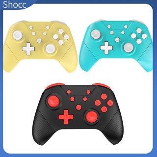 Shocc เกมแพดควบคุมเกมไร้สาย พร้อมฟังก์ชั่นปลุก Nfc สําหรับ Switch Pro Game Handle