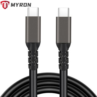 Myron สายเคเบิล USB 3.2 Type C Male to Male 100W สําหรับวิดีโอเสียง