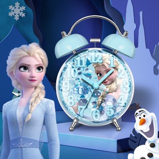 Disney Frozen นาฬิกาปลุกที่มีประสิทธิภาพ Wake Up นาฬิกาปลุกการ์ตูนสร้างสรรค์นาฬิกาข้างเตียงนาฬิกาปลุกนักเรียน