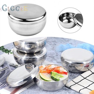 ⭐NEW ⭐Stainless Steel Cover Bowl Single Layer Steamed Rice Bowl Kitchen Tableware