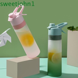 Sweetjohn ขวดสเปรย์น้ํา พลาสติก ไล่โทนสี แบบพกพา 700 มล. สําหรับนักเรียน เล่นกีฬา ฟิตเนส