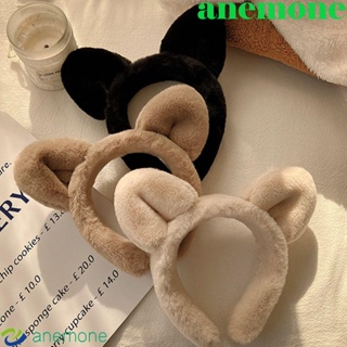 Anemone ที่คาดผม ผ้ากํามะหยี่ขนนิ่ม ลายการ์ตูนหูแมว โลลิต้า เรียบง่าย สําหรับเดินทาง