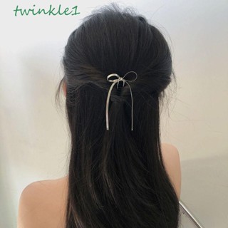 Twinkle1 โบติดผม แฟชั่น หวานแหวว สําหรับเด็กผู้หญิง ดิสก์ผม กี่เพ้า สไตล์เกาหลี สําหรับผู้หญิง กิ๊บตัวยู