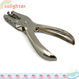 SOLIGHTER เครื่องเจาะมือ สีเงิน 6 มม. DIY