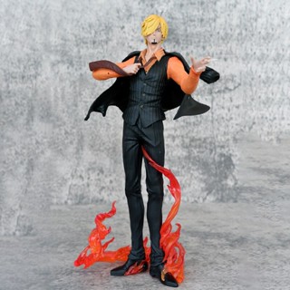 โมเดลฟิกเกอร์ Pvc อนิเมะวันพีช Sanji Sanji Black Welfare Society ขนาด 21.5 ซม. ของขวัญ สําหรับตกแต่งโต๊ะ